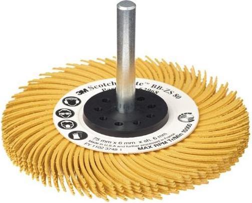 Immagine prodotto 3M Disco a spazzole radiali RB-ZB tipo C Ø 75 mm grana 120 bianco 20000 min-¹ (120)