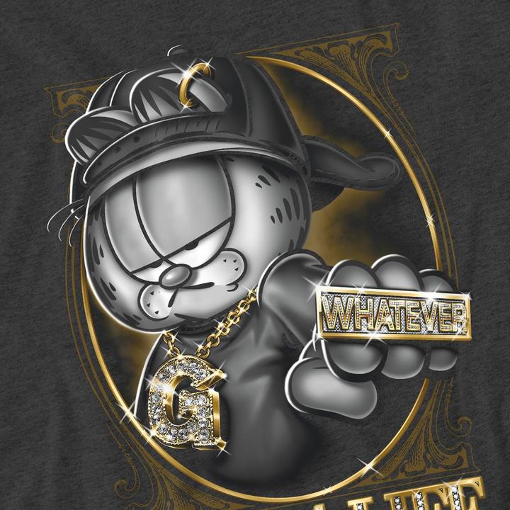 Actual product image Garfield Unisex Adult Lazy 4 Life T-Shirt (3XL)