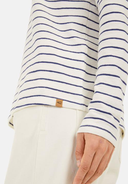 Produktbild Camel Active Gestreiftes Langarmshirt aus reiner Baumwolle (M)