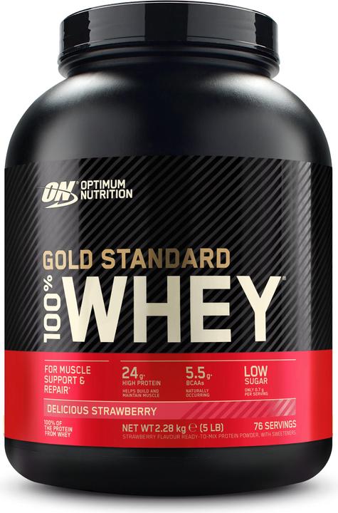 Produktbild Optimum Nutrition 100 Whey Gold Standard (Erdbeere, 1 Stk., 2280 g)