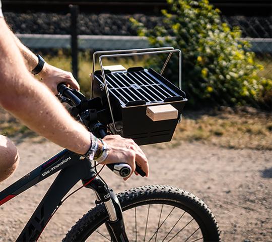 Actual product image Knister Bike holder for Grill