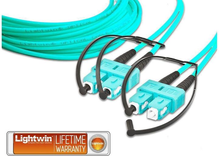 Actual product image Lightwin LWL Duplex Patch Cable (CAT6, 20 m)