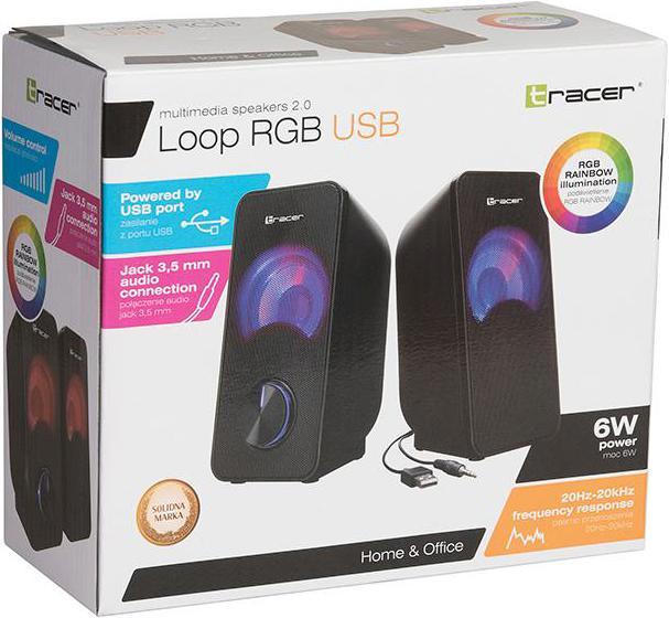 Produktbild Tracer TRAGLO46366 Speakers 2.0 Loop RGB USB