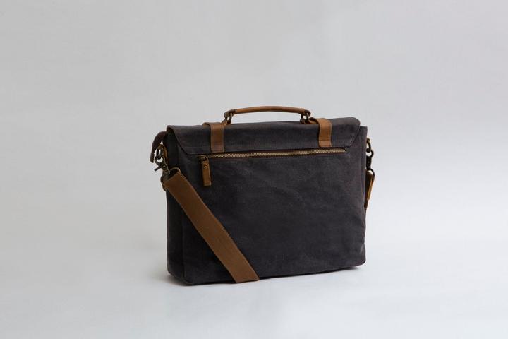 Only-Bags.Store Arbeit Satchel Messenger Bag, Wachs Canvas Laptop-Tasche, Pendeln Umhängetasche, Aktentasche