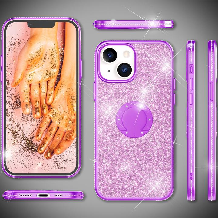 Immagine prodotto Nalia Anello Glitter Silicone Cover (Apple iPhone 13 mini)