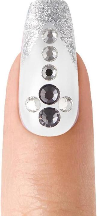 Produktbild Herba Kiss Majestic Nails - Sparkle (Kunstnägel, Grau, Transparent)