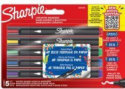 Actual product image Sharpie Creative Marker Bullet Tip | Sort & Hvid | 2 pcs. (Black, White, 2.50 mm, 2 x)