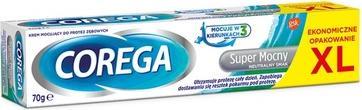 Actual product image Corega Super Powerful Fastening Cream For Toothed Prostheses Natural Taste 70G