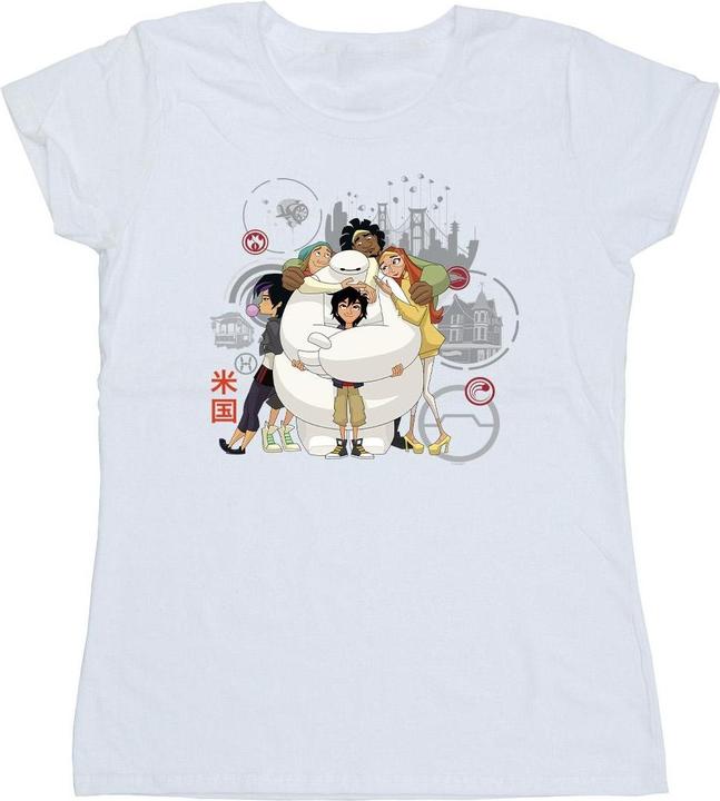 Immagine prodotto Disney Big Hero 6 Baymax Group Hug Maglietta Donna (M)