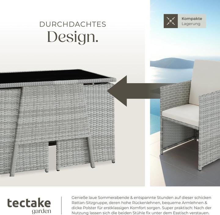 Immagine prodotto tectake Salottino in rattan Losanna