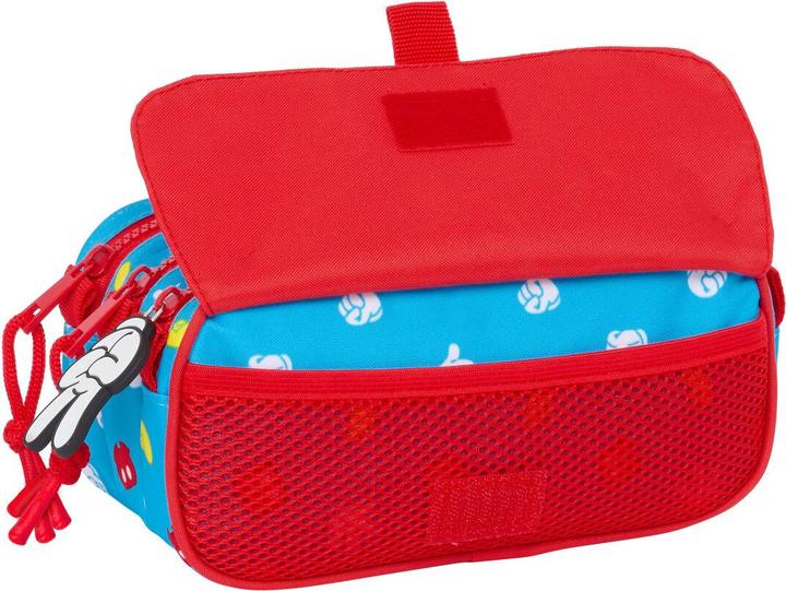 Produktbild Mickey Mouse Club House Zweifaches Mehrzweck-Etui Mickey Mouse Clubhouse Fantastic Blau Rot 21,5 x 10 x 8 cm