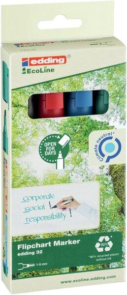 Edding Flipchart 32 (Mehrfarbig, 5 mm, 4 x)