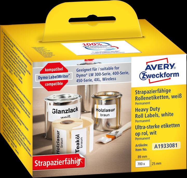 Actual product image Avery sal labels (roll) 89 x 25 mm foil 1 set