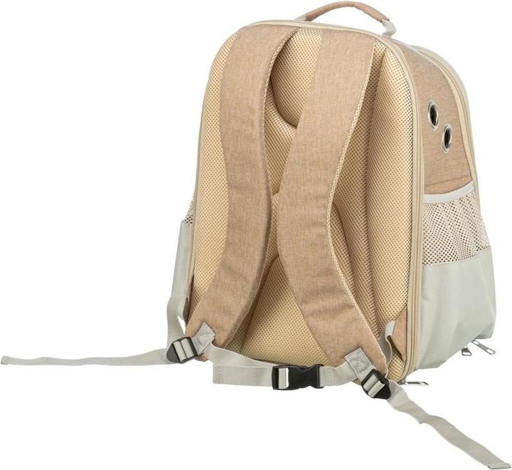 Image du produit Trixie Sac à dos pour transport d'animaux Willow Beige/Brun (Chat, Chien, Réflecteurs, Respirant)