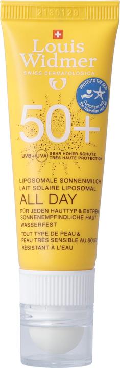 Louis Widmer All Day 50 + Lèvres UV Parfum (Sonnencreme, SPF 50+, 25 ml, 38 g)