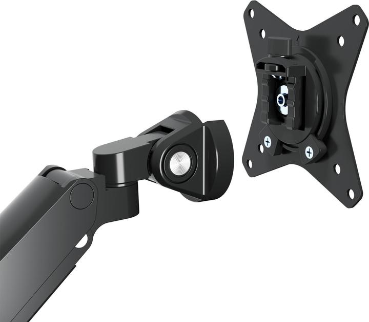 Produktbild Manhattan Aluminium-Tischhalterung mit Gasdruckfeder für zwei Monitore & 8-in-1-Dockingstation (Standfuss, 32.01")