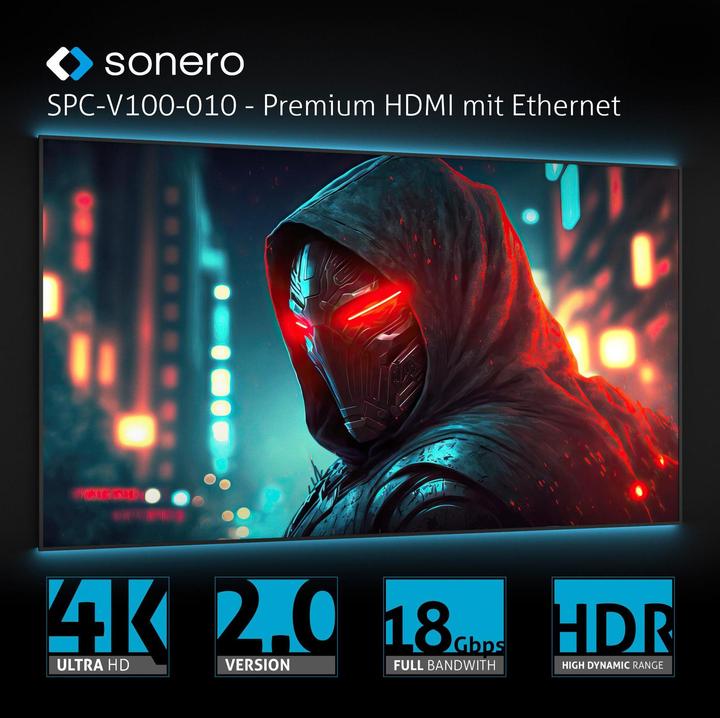 Actual product image Sonero USB C – HDMI (2 m, HDMI, USB Type C)