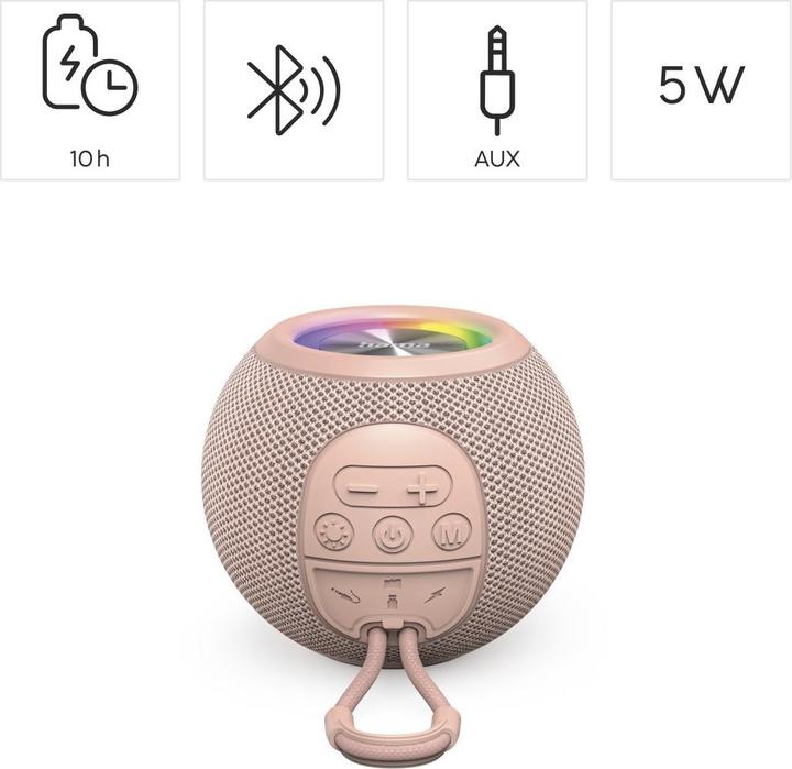 Produktbild Hama Ball Shape Speaker (10 h, Stromversorgung über USB)