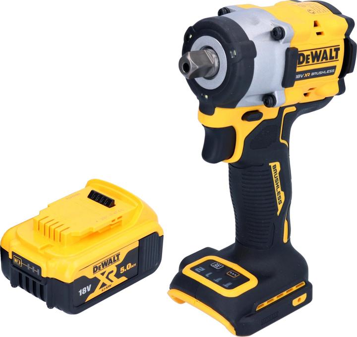 Image du produit DeWalt DCF 922 N Clé à choc 18 V 406 Nm 1/2" Brushless + 1x batterie 5,0 Ah - sans chargeur (Fonctionnement sur batterie)