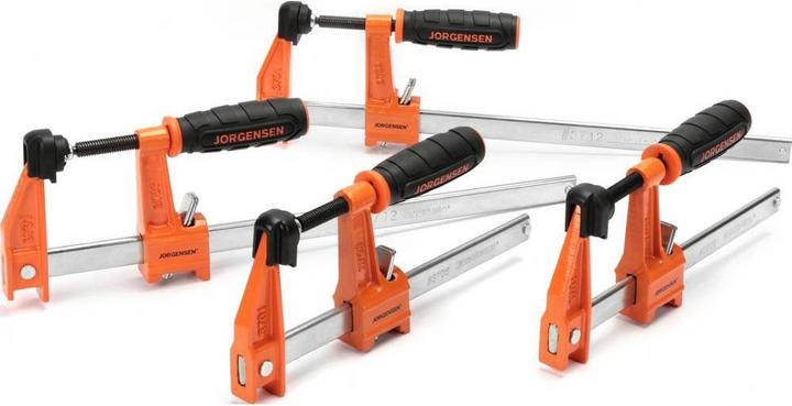 Jorgensen 4er-Satz Mittelschwere Stahlklemmen (2-15 cm, 2-30 cm) (30 mm)