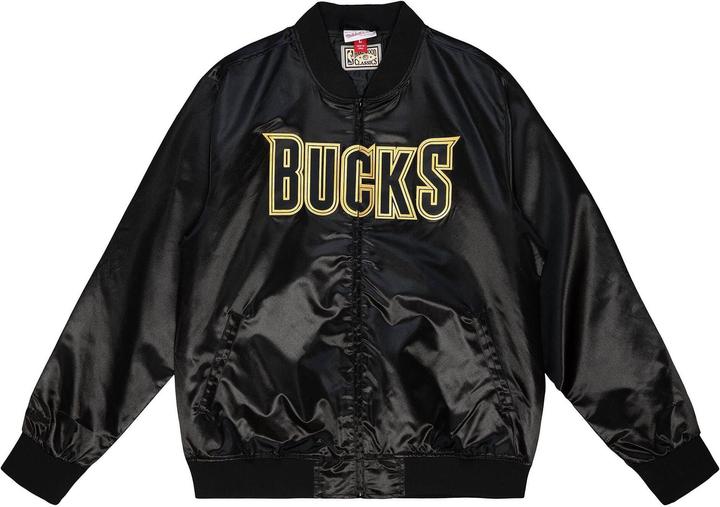 Immagine prodotto Mitchell & Ness Giacca M&N Big Face 4.0 Satin - NBA Milwaukee Bucks - XL (XL)