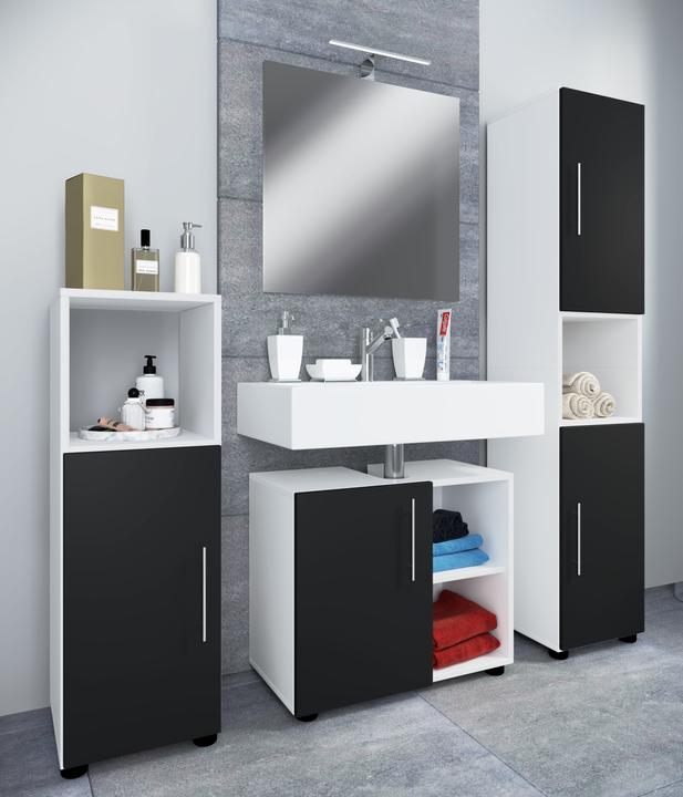 Actual product image VCM 4-piece bathroom furniture set complete set wood Flandu ll