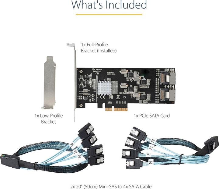 Produktbild StarTech .com SATA PCIe Controller 8 Port