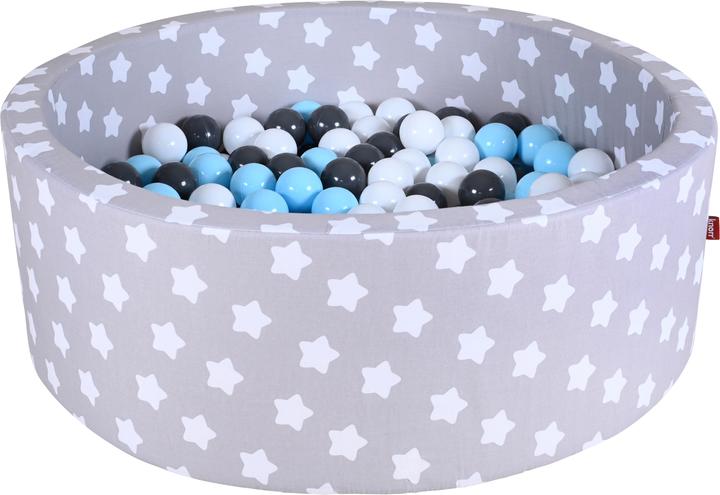 White, Stars, Grey, Blue