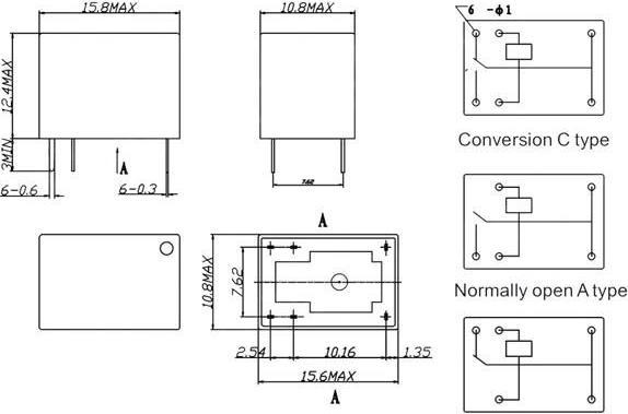 Image du produit Velleman Dil Relay 6vdc 3a 1c