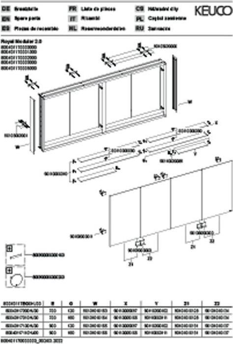 Immagine prodotto Keuco Armadio a specchio ROYAL MODULAR 2.0 larghezza 1700mm altezza 900mm profondità 160mm