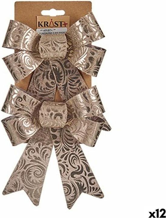 Image du produit Krist+ Schleife Weihnachtsschmuck Bronze PVC 15 x 4 x 16 cm (12 Stück) (12 -pièce)
