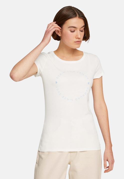 Produktbild Tom Tailor Shirt Basic-T-Shirt im 2-Pack mit Rundhalsausschnitt und Logo-Print in Loose Fit (S)