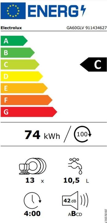 Energie-Label Electrolux GA60GLV