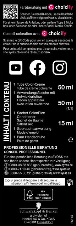 Image du produit Syoss Permanente Coloration (10_13 Scandi Blond)