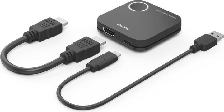 Produktbild Hama Wireless-Display-Adapter, HDMI™, Full-HD 1080p, inkl. Kabel (HDMI, USB Typ-C, Klinkenbuchse)