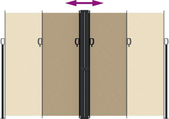 Actual product image VidaXL Extendable side awning (2.20 m)