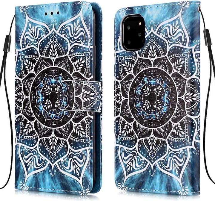 Produktbild Ueli Express iPhone 11 Pro Max Buch Etui Tasche mit Kartenfach Mandala (Apple iPhone 11 Pro Max)