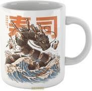 Actual product image Pyramid Ilustrata Sushi Dragon Mug