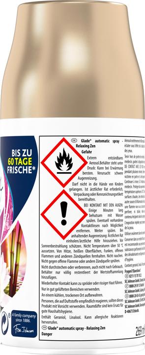 Produktbild Glade Automatic Spray Nachfüller Relaxing Zen