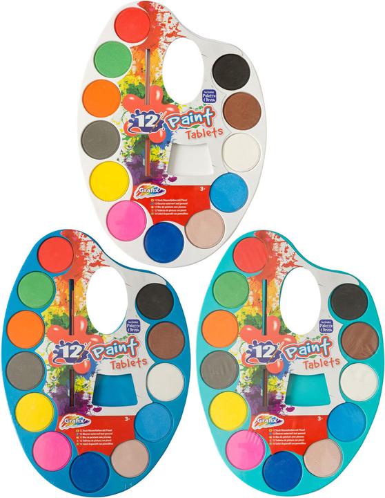 Actual product image Grafix Watercolour palette, 12 colours