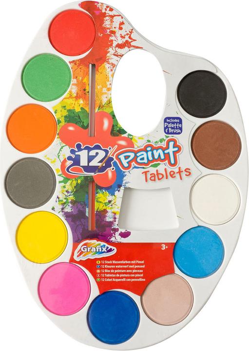 Actual product image Grafix Watercolour palette, 12 colours