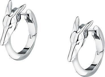 Actual product image Trussardi Unique Steel Earrings Circles T-Heritage TJAXB05
