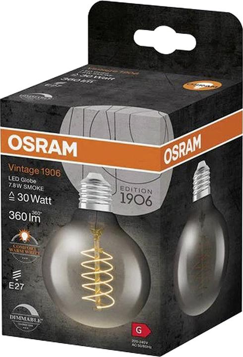 Produktbild Osram LED-Vintage-Lampe (E27, 7.80 W, 360 lm, 4 x, G)