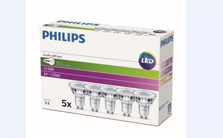Produktbild Philips Professional Lampe (GU10, 4.60 W, 355 lm, 1 x, F)
