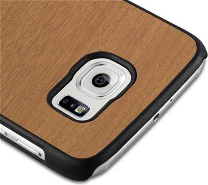 Productafbeelding Cadorabo Harde kaft Woody Cover (Samsung Galaxy S6)