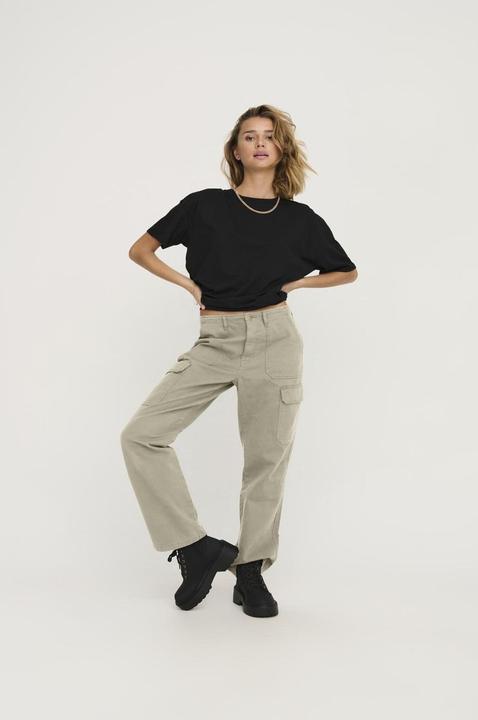Actual product image Only Loose fit high waist trousers cargo trousers (S)