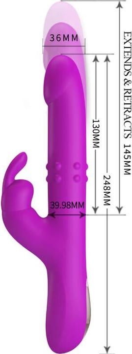 Actual product image Pretty Love Reese Rotating Vibrator Purple
