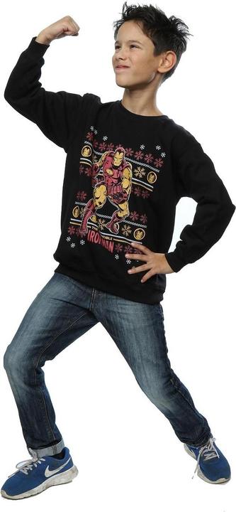 Produktbild Iron Man Fair Isle Christmas Sweatshirt Jungen (152, 158)
