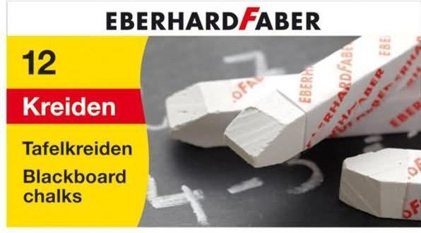 Produktbild EberhardFaber Wandtafelkreide 12er Kartonetui, Weiss (Weiss, 12 x)