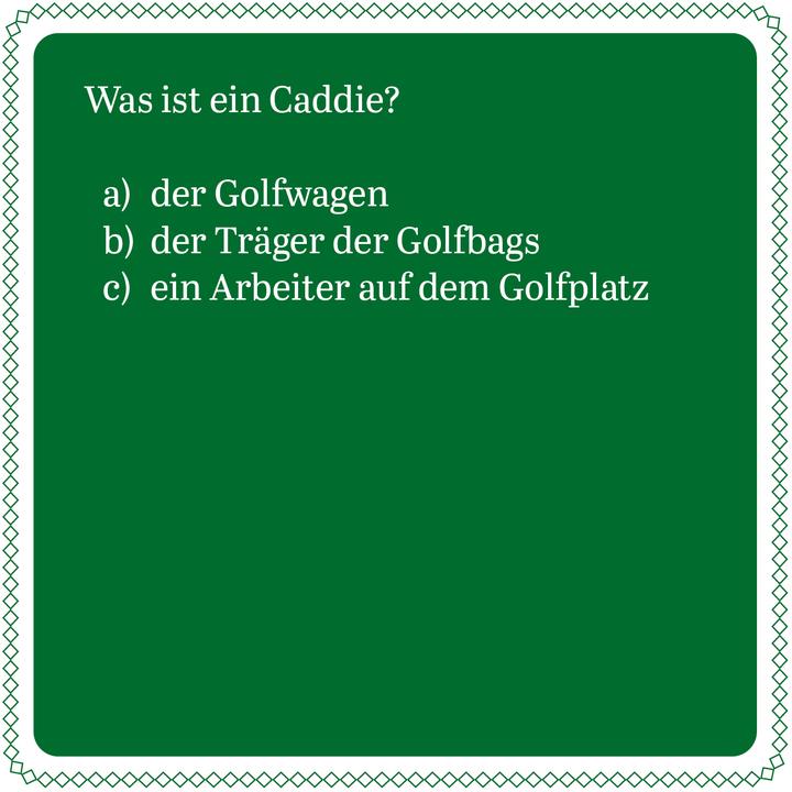 Produktbild Das Golf-Quiz (Deutsch)